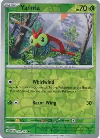 002-182 Yanma (Reverse Holo) 002/182 Yanma (Reverse Holo) - obrazek 1